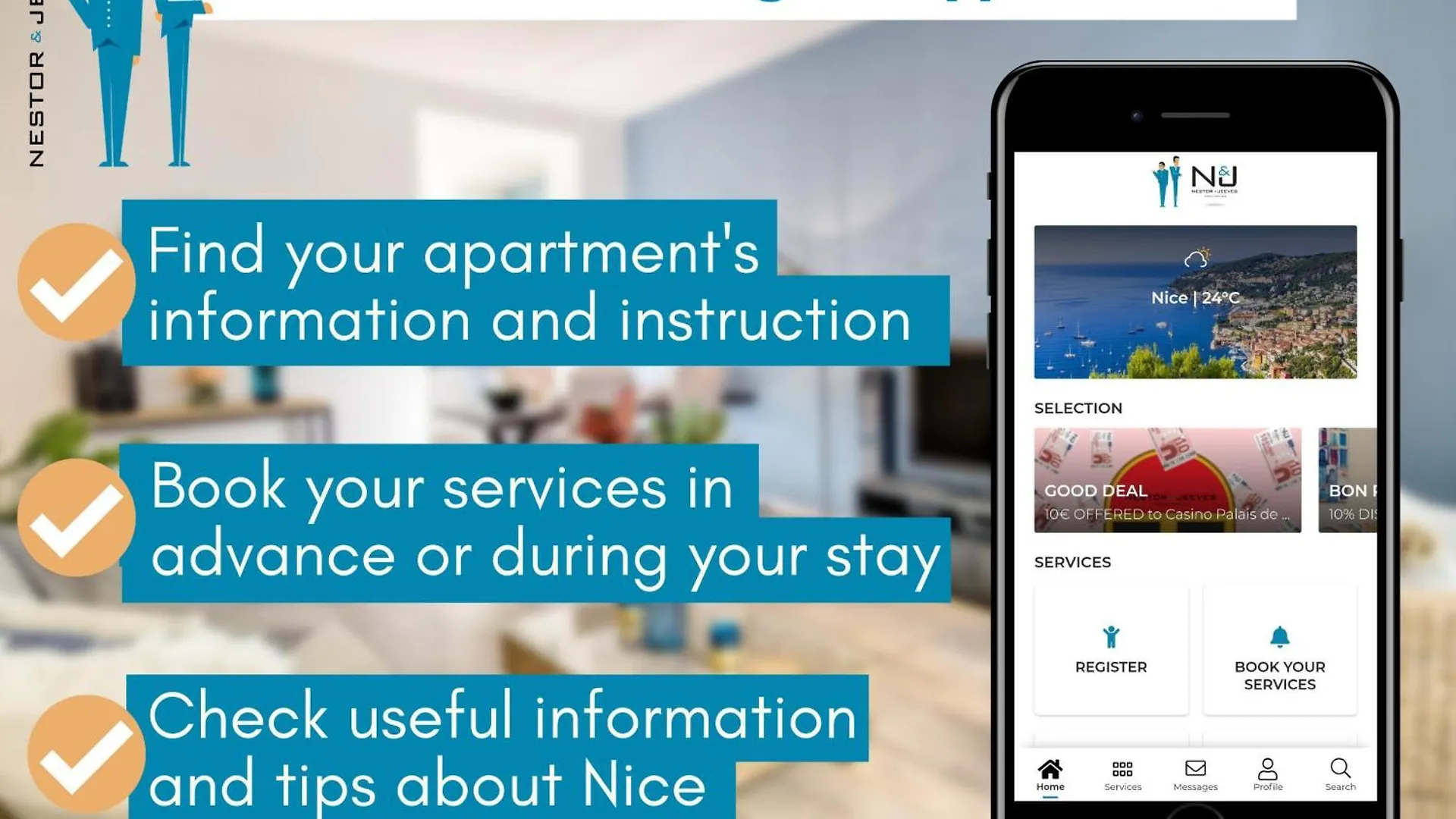 Apartment Nestor&Jeeves - Pepyte - Design - Near Beach Nice